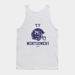 TY Montgomery New England Helmet Font Tank Top